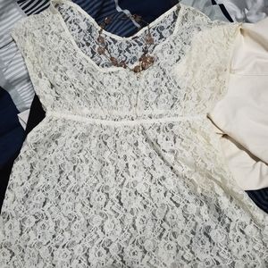 FREE PEOPLE LACE TOP